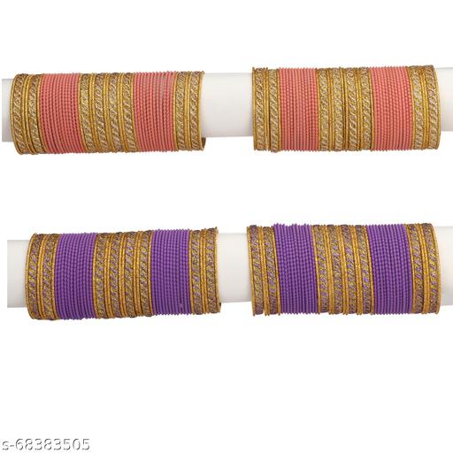 Afast Designer Colorful Combo Of Metal Bangle Set, For Party And Daily Use, 24 Bangle In Each Set, DF43