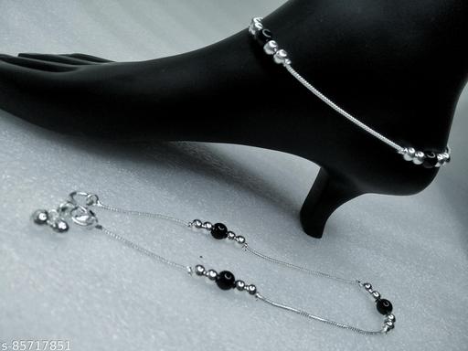 Curesta Fancy Silver Payal & Anklet For Woman And Girls