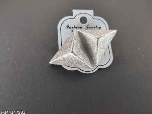 1ANK Silver sparkling earings
