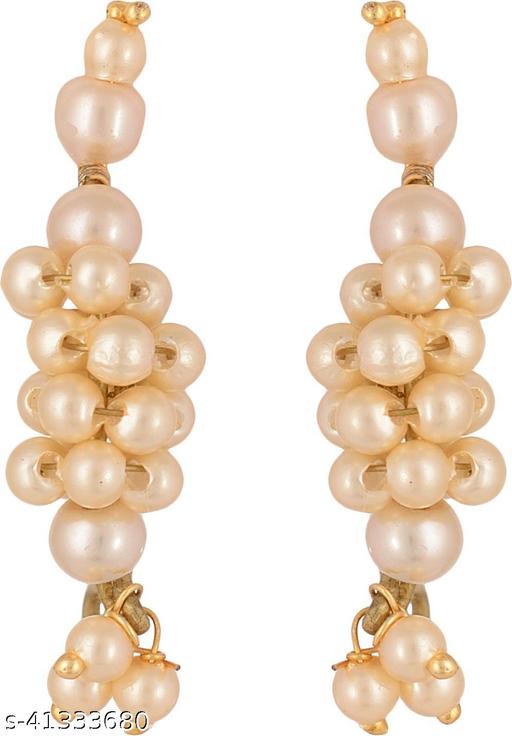 Navbharat Desi Fashion Jewellery Pearl Drop Earring Pearl Metal Drops & Danglers ()