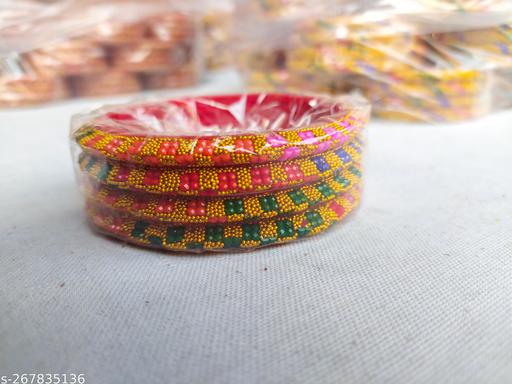 Multi colour design kada 4 pcs in 1 box free plastic box with this product