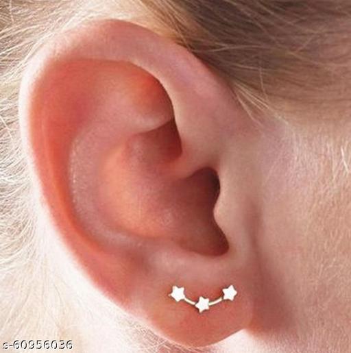 Womens Golden Star Earrings (Gold)