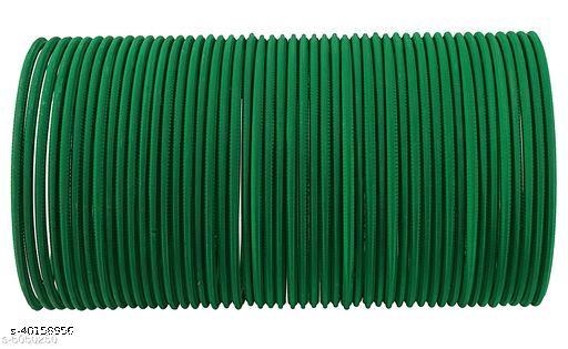 Super Highly Finished (Set Of 48) Green Velvet Bangle For Women In Best Quality