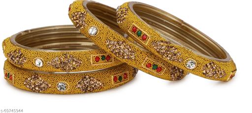 Somil New Designer Combo Of Colorful Glass Bangle/Kada Set_Bridal59