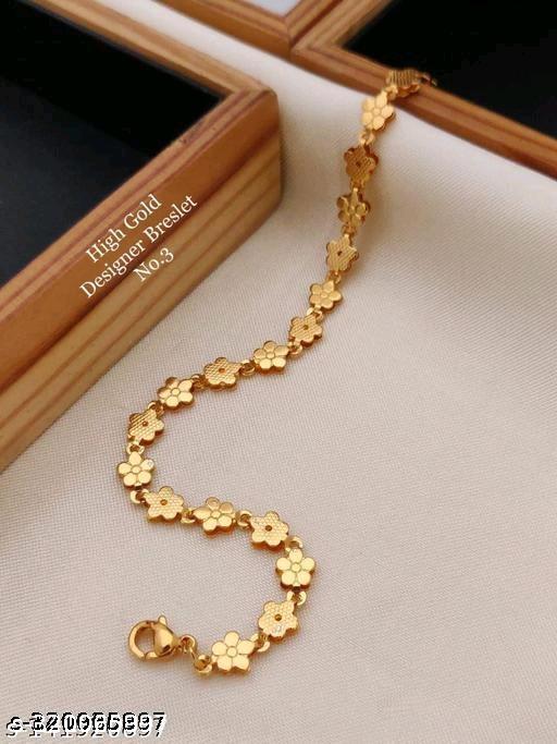 stylish golden hand bracelet