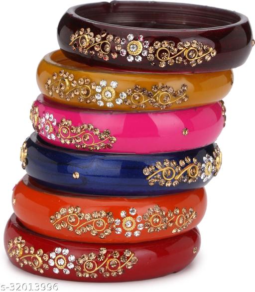 Afast Fashionable Glass Bangle (Pack Of 12)