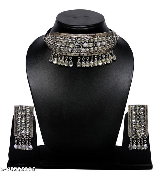 Fashion-Factory-Designer-Alloy-Jewellery-Set-(Silver)-for-Women-and-Girls