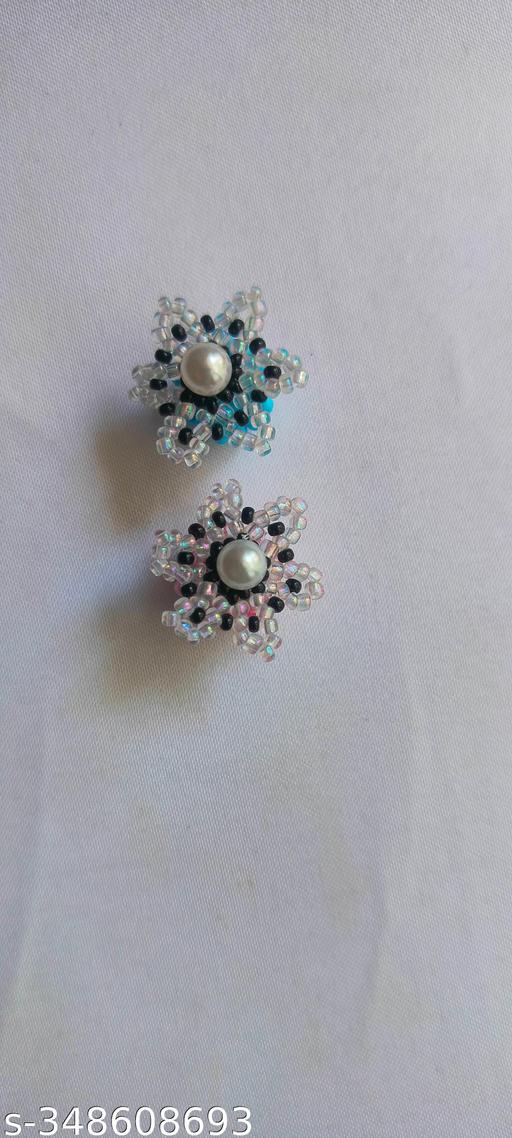 Starlight Shimmer Seed Bead Earrings