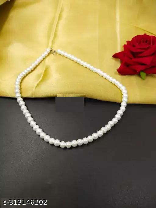 Silver Pearl Necklace;Mauktika Silver Pearl Collection - Buy Latest Pearl Jewellery