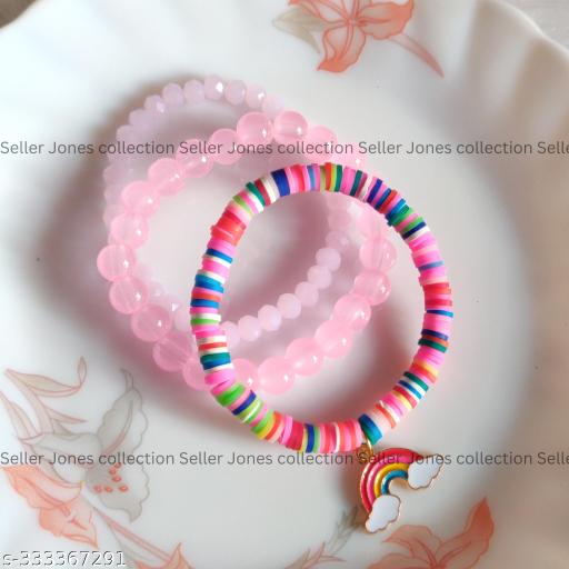 Rainbow charm bracelet for women, Beats bracelet,Love bracelet, friend bracelet