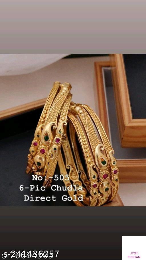 Ledies Gold Bengles Set