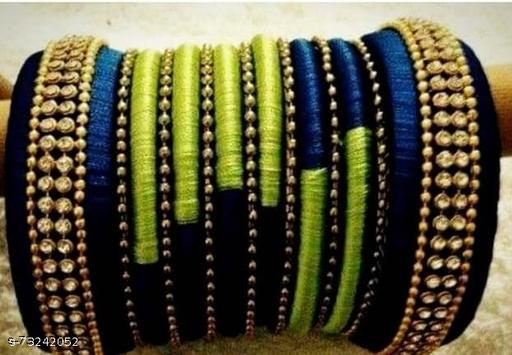 Silk Thread Bangles For Womens And Girls
