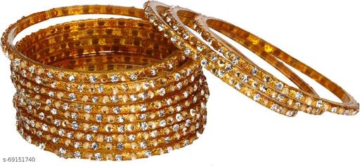 Somil New Designer Combo Of Colorful Glass Bangle/Kada Set_Bridal769