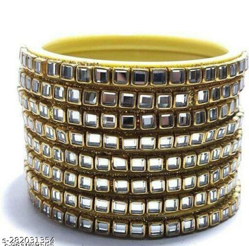 kundan glass/metal designer bangle for women and girls