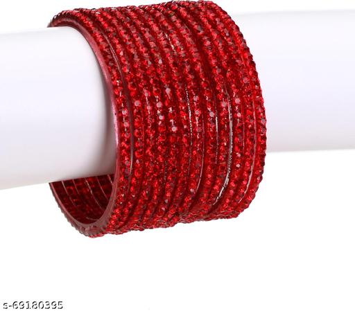 Somil New Designer Combo Of Colorful Glass Bangle/Kada Set_Bridal261