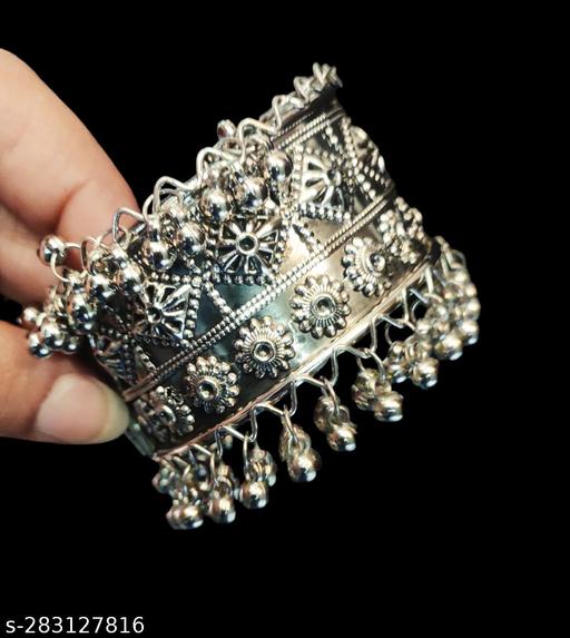 Oxidised Openable Ghungroo Bracelet