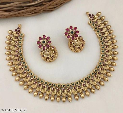 Joyful-jewel-art-Jewellery-Sets-|jewellery-set-for-women-||-necklace-set-||-jewellery-collection-||-necklace-for-women-||-Round-Shape-Necklace-||-Necklace-With-Earing-||-Designer-Jewellery-Set-||-Wedding-Party-Jewellery-for-Women-Girls-II-Gift-for-ra