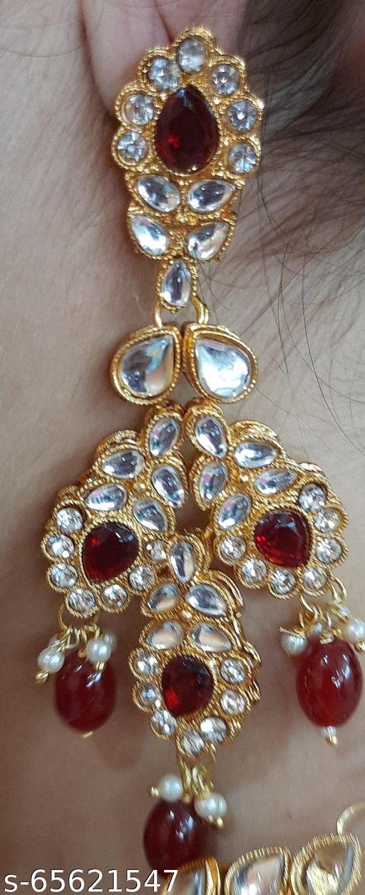 Heavy-Choker-Necklace-Set-with-beads-&-diamond