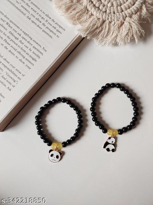 Panda Couple Bracelet, Friend Bracelet, Soulmate bracelet, True love bracelet (Pack of 2)