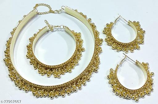 Necklace-OXIDIES-GOLDEN-HASLI,-EARINGS-&-BRACELET