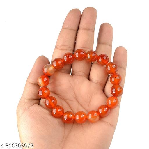 Orange Carnelian/Aventurine Bracelet Natural Crystal Stone 8 mm Beads Bracelet Round Shape for Reiki Healing and Crystal Healing Stone