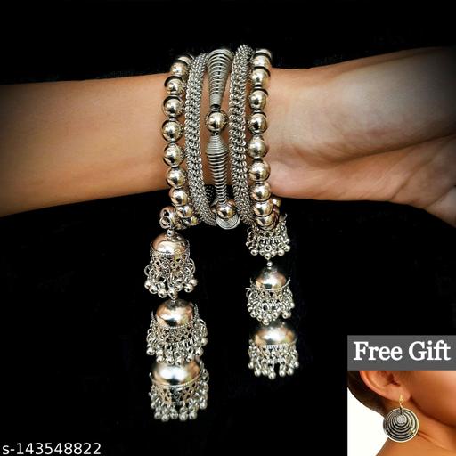Trendy silver bangles for women & girls