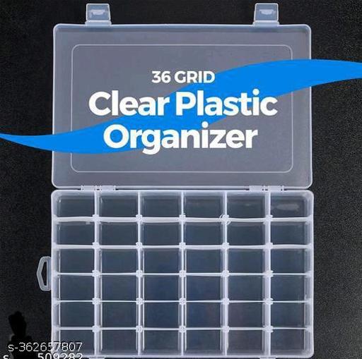 36 Grid Cells Plastic Storage Medicine Tools, Jewelry Case Storage Organizer Box , Jewellery organizing box , vanity box ,