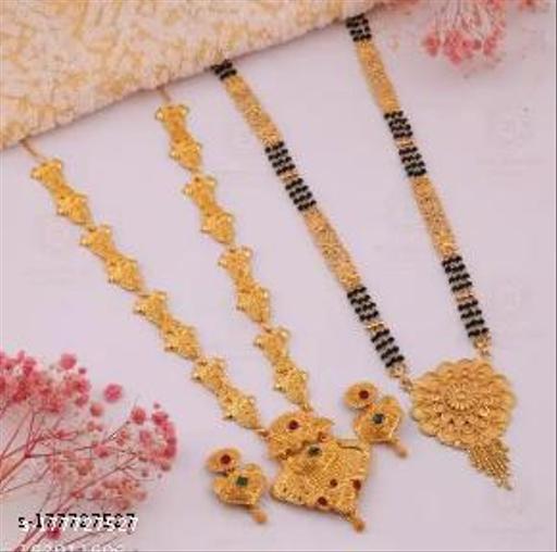 Jewellery-Gold-Plated-30Inch-Long-Traditional-South-Indian-Necklace-Jewellery-Set-and-30-Inch-Long-Gold-Plated-Mangalsutra-Tanmaniya-for-Women-and-Girls
