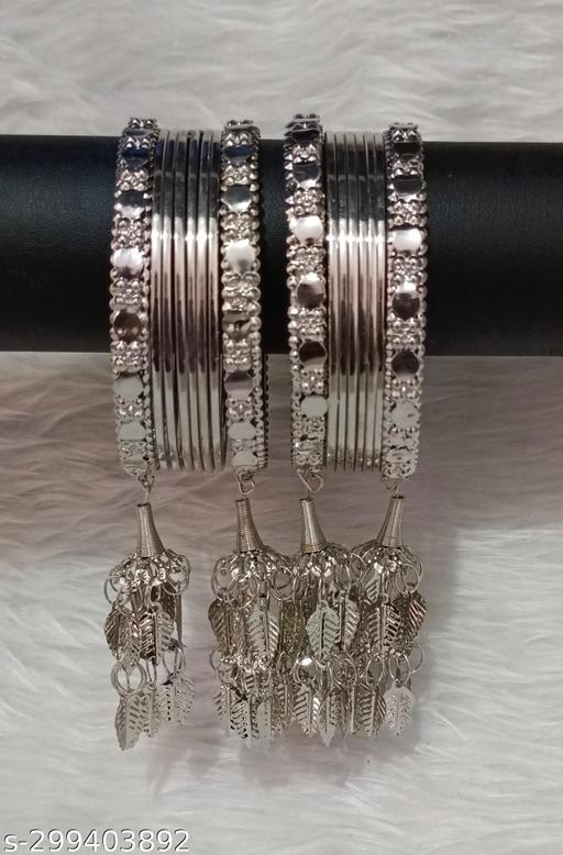 Silver Bangles Set -003