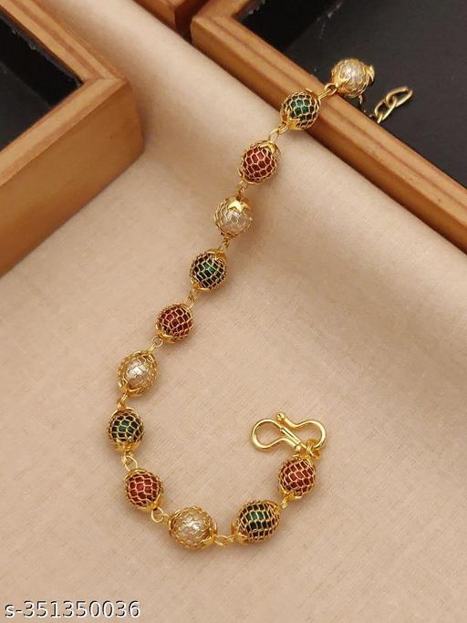 HV JEWELLERY Designer and stylish for women Copper Gold Bracelet