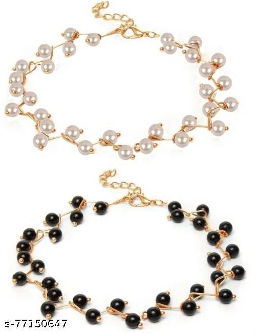 Latest-Women's-Choker-Set-||-American-Diamonds-White-&-Black-Pearl-Choker-Necklace-for-Women-&-Girls-|-CHOKER-|-Simple-Necklace-for-Girls