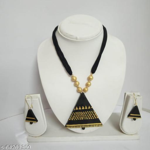 Handmade-Artwork-Terracotta(Clay-work)-Jewellery-set