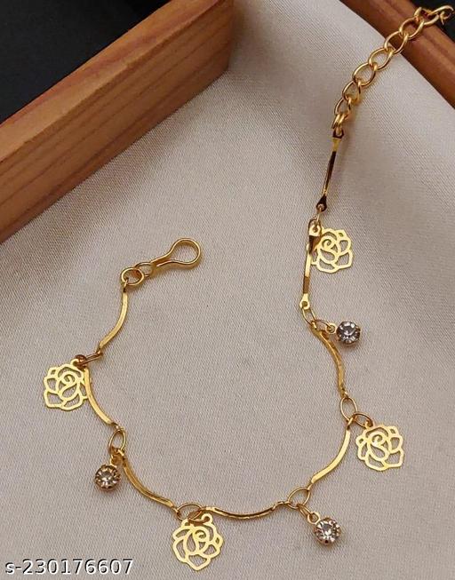 New Fancy Designs Women Gold Plated Bracelets