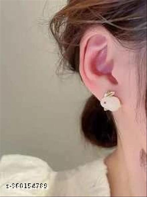 Rabbit Design Stud Earrings