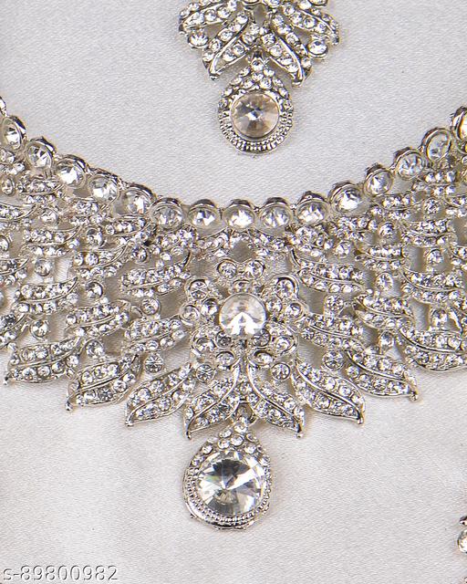 Shining-Diva-silver-Plated-Traditional-Jewellery-Necklace-Set-with-Earrings-For-Women