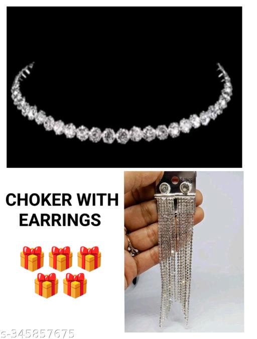 Choker-with-combo-earrings