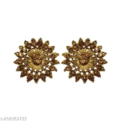 Jyoti Fashion Beautiful & Stylish Gold Plated Regular & Party Wear Alloy Stud Earring For Womens & Girls