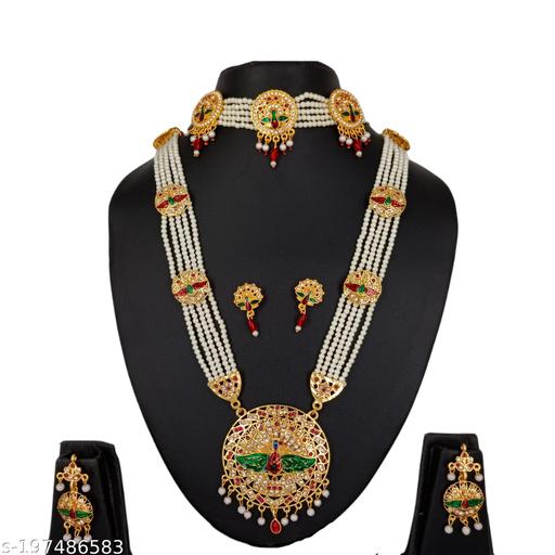Latest-Design-Combo-of-Ranihar-Necklace-with-set-with-Earrings