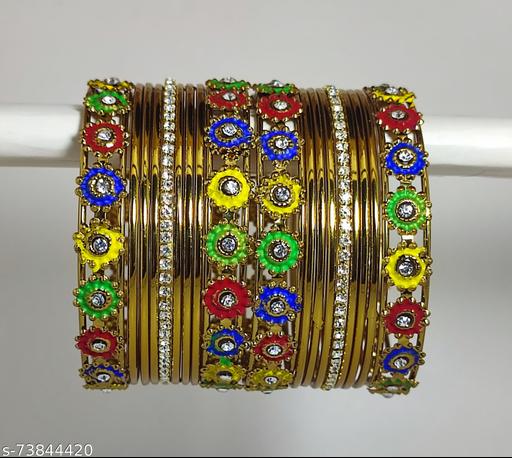 Traditional 4pcs Minakari Bangle set