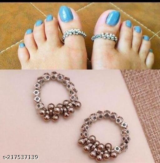 Fency Silver Plated Toe Ring For Girl's & Women's