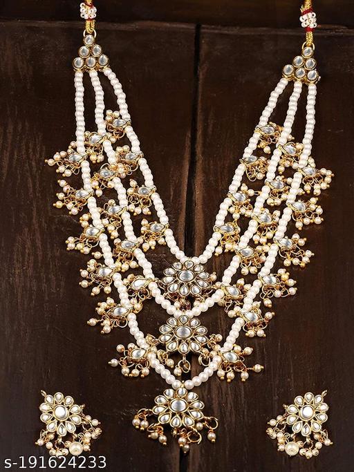 Kundan-Gold-Plated-Jewellery-Set-with-Necklace-and-Earrings-for-Women-and-Girls