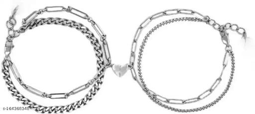 Love Heart Couple Magnet Bracelet