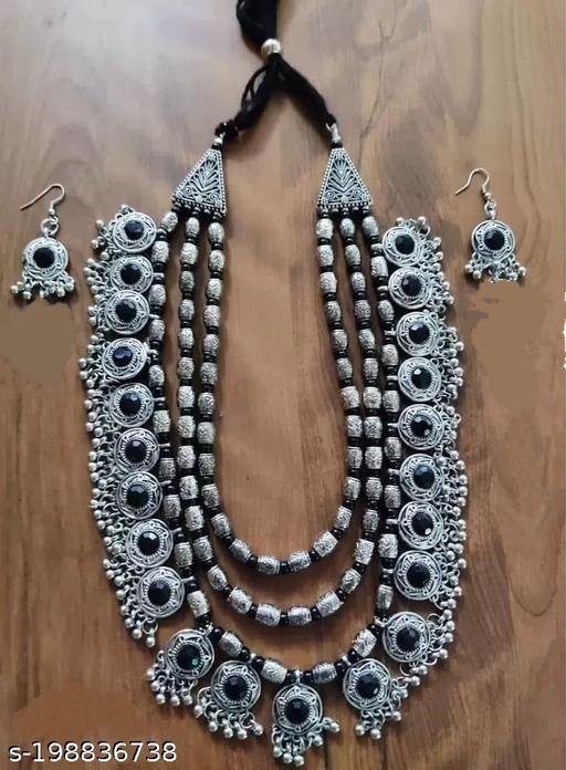 Black-3-Line-Mala-Necklace-Set