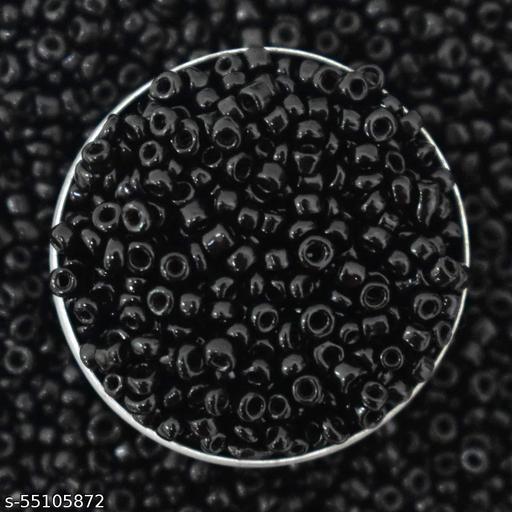 11/0 Seed Beads Glass Beads for Craft, Jewellery Making and Embroidery (1kg, Black)