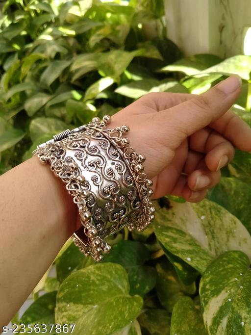 Pinapes oxidized stylish boho look bandge adjustable size