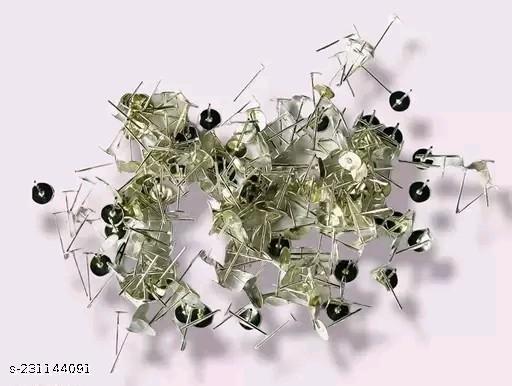Fashion Trends Silver Finish Stud Head Pins for Jewellery Making (Silver, Pack of 100 Piece)