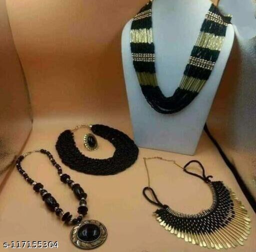 Latest-Design-Women's-Complete-Jewellery-Set-Combo-||.-Choker-||-Rings-||-Necklace-||-Jewelry-set