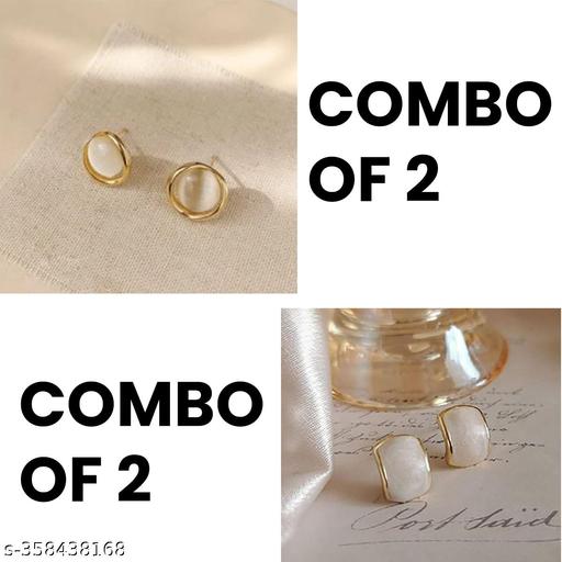 Korean Studs for girls Combo of 2