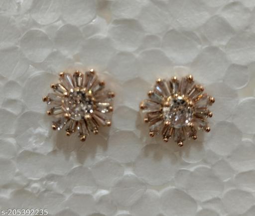 SUPERWOMEN Flower Shape Earring Stud for Women and Girls