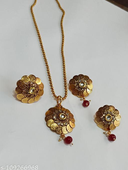 Chandra-Gold-Plated-Ginni-Pendent-Set-with-Ring